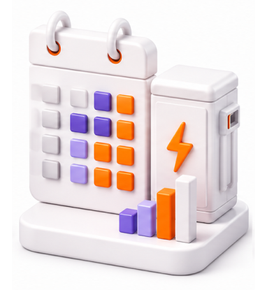 Scheduling & Optimization — calendar and battery storage
