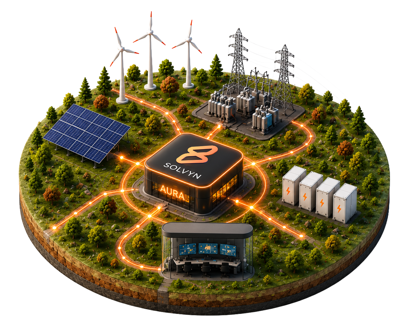 Solvyn hybrid energy command center model