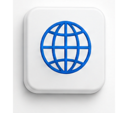 Globe icon representing international patent filings
